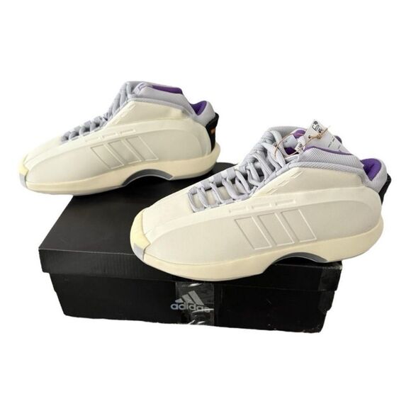 Adidas Crazy 1 Cream White Purple Basketball Shoes Men\'s 7.5 NWT IG3735 Kobe main image 7